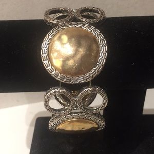 Gold & Silver Tone Circle Bracelet